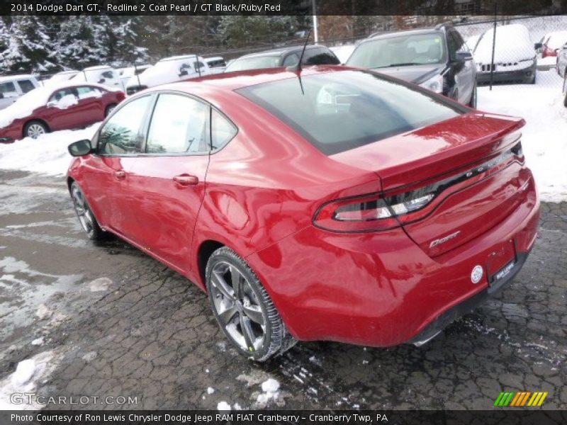 Redline 2 Coat Pearl / GT Black/Ruby Red 2014 Dodge Dart GT