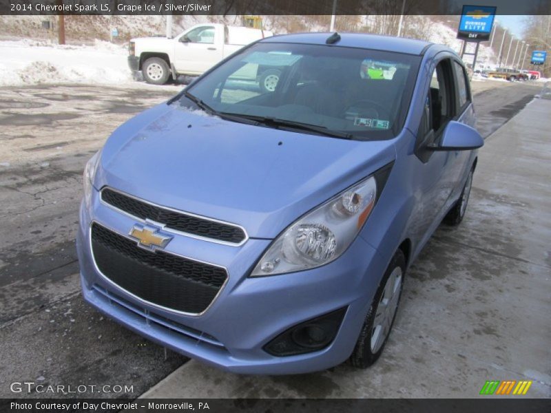 Grape Ice / Silver/Silver 2014 Chevrolet Spark LS
