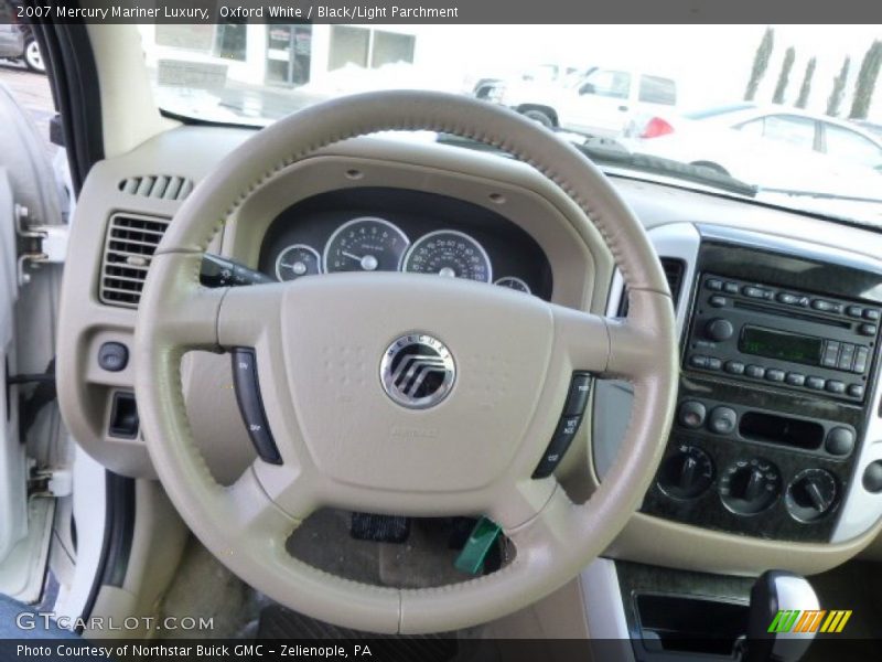 Oxford White / Black/Light Parchment 2007 Mercury Mariner Luxury