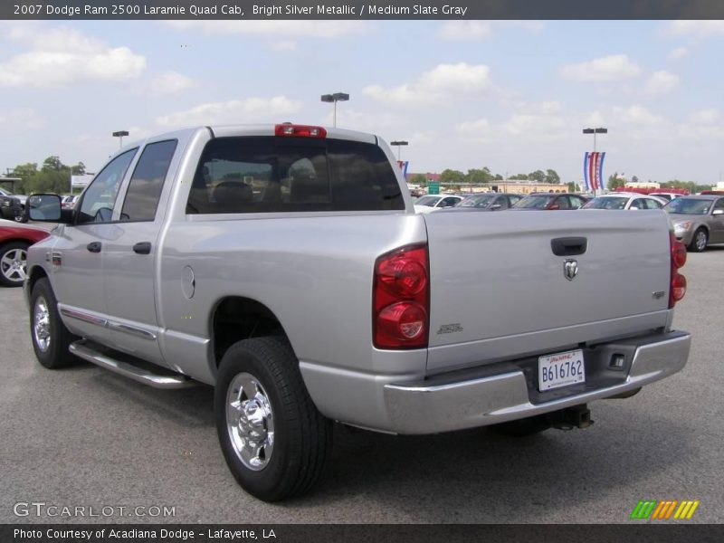 Bright Silver Metallic / Medium Slate Gray 2007 Dodge Ram 2500 Laramie Quad Cab