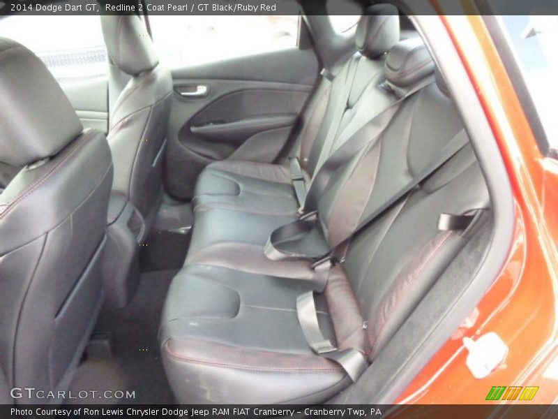 Rear Seat of 2014 Dart GT