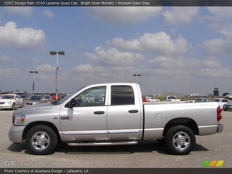 Bright Silver Metallic / Medium Slate Gray 2007 Dodge Ram 2500 Laramie Quad Cab