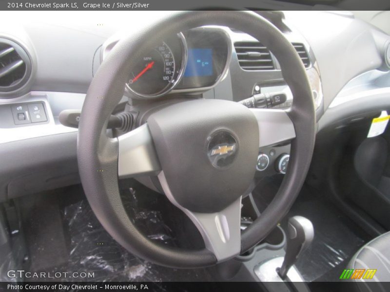 Grape Ice / Silver/Silver 2014 Chevrolet Spark LS