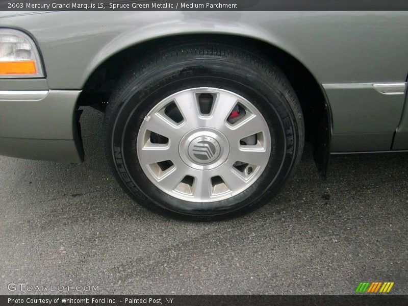 Spruce Green Metallic / Medium Parchment 2003 Mercury Grand Marquis LS