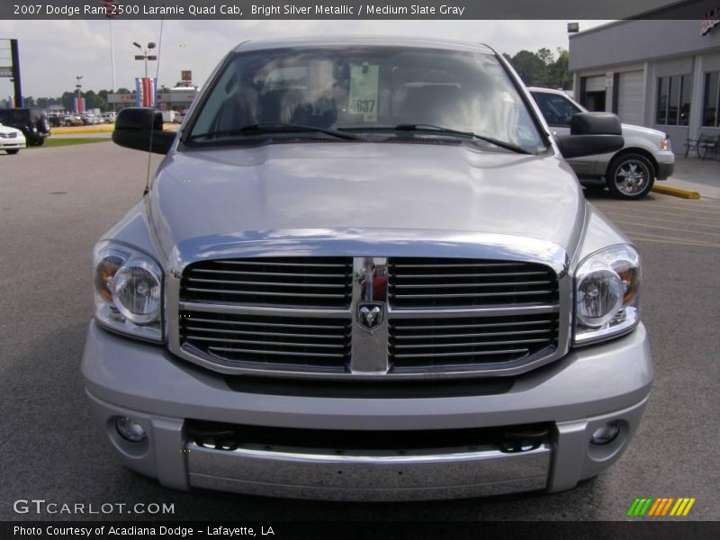 Bright Silver Metallic / Medium Slate Gray 2007 Dodge Ram 2500 Laramie Quad Cab