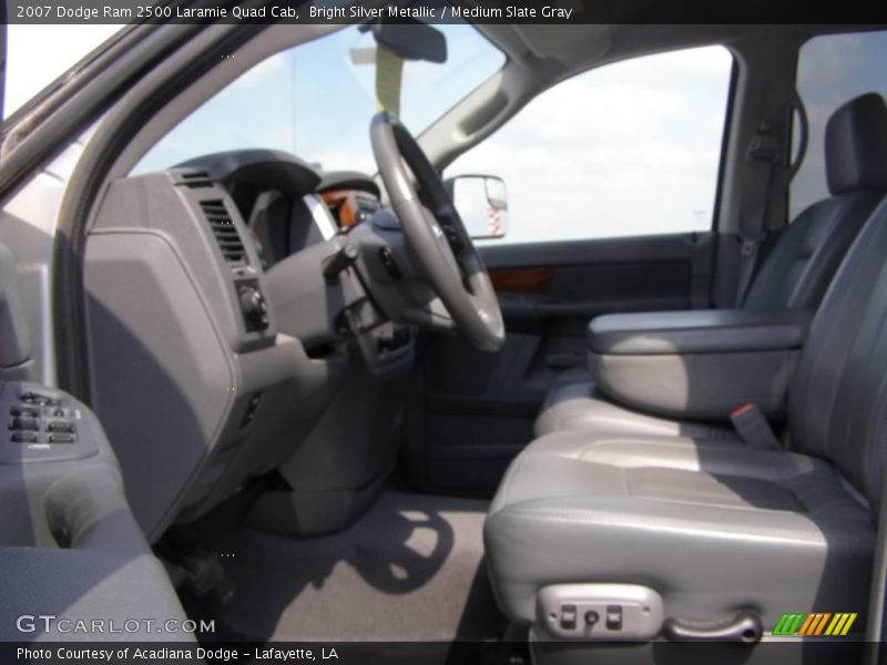 Bright Silver Metallic / Medium Slate Gray 2007 Dodge Ram 2500 Laramie Quad Cab
