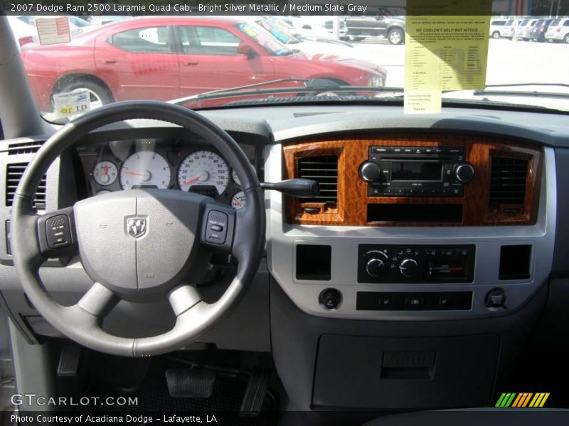 Bright Silver Metallic / Medium Slate Gray 2007 Dodge Ram 2500 Laramie Quad Cab