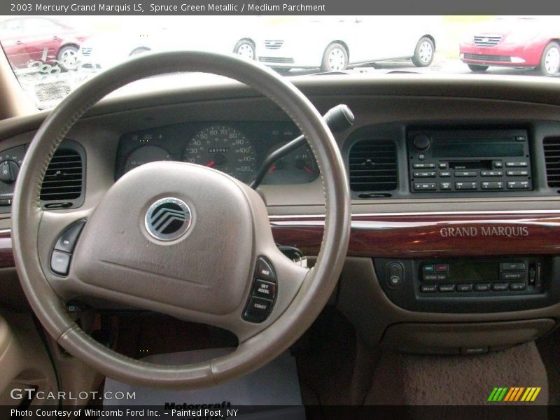 Spruce Green Metallic / Medium Parchment 2003 Mercury Grand Marquis LS