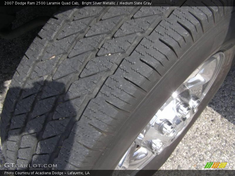 Bright Silver Metallic / Medium Slate Gray 2007 Dodge Ram 2500 Laramie Quad Cab