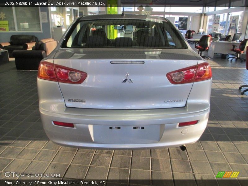 Apex Silver Metallic / Black 2009 Mitsubishi Lancer DE