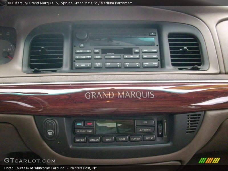 Spruce Green Metallic / Medium Parchment 2003 Mercury Grand Marquis LS