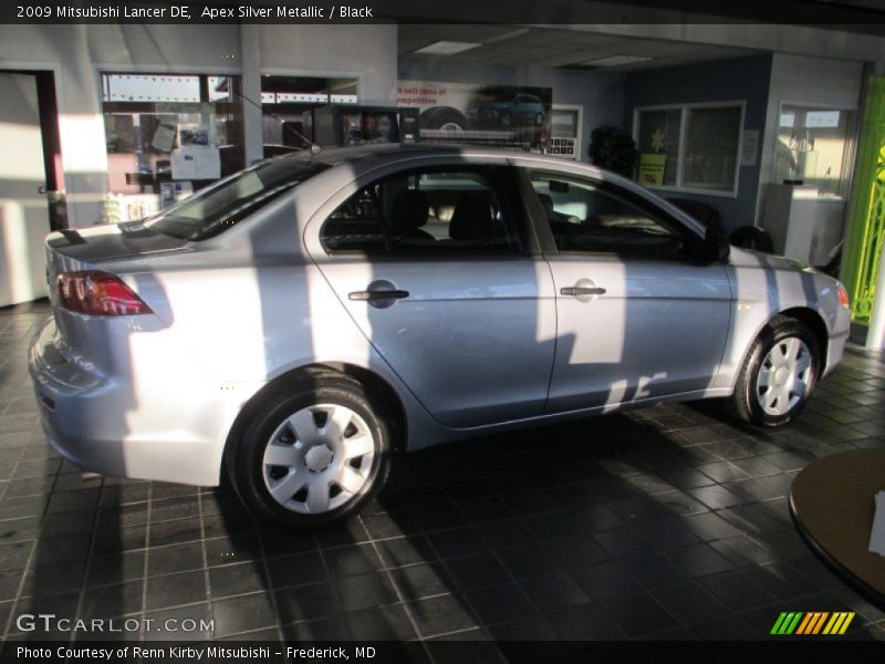 Apex Silver Metallic / Black 2009 Mitsubishi Lancer DE