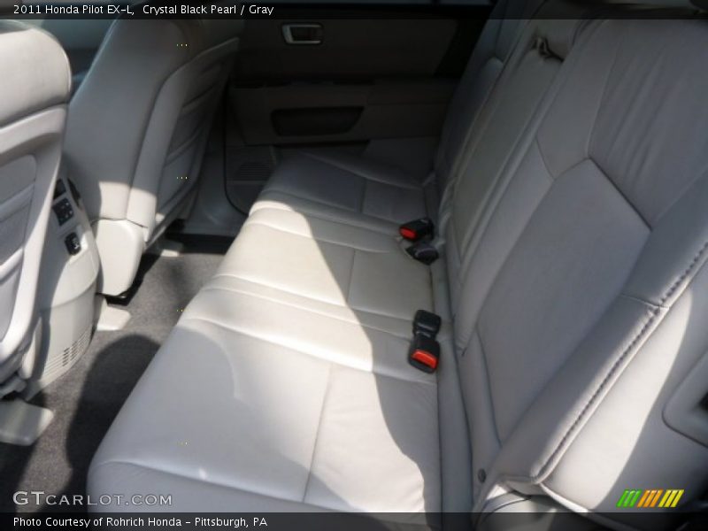 Crystal Black Pearl / Gray 2011 Honda Pilot EX-L
