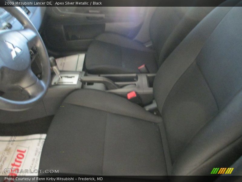 Apex Silver Metallic / Black 2009 Mitsubishi Lancer DE