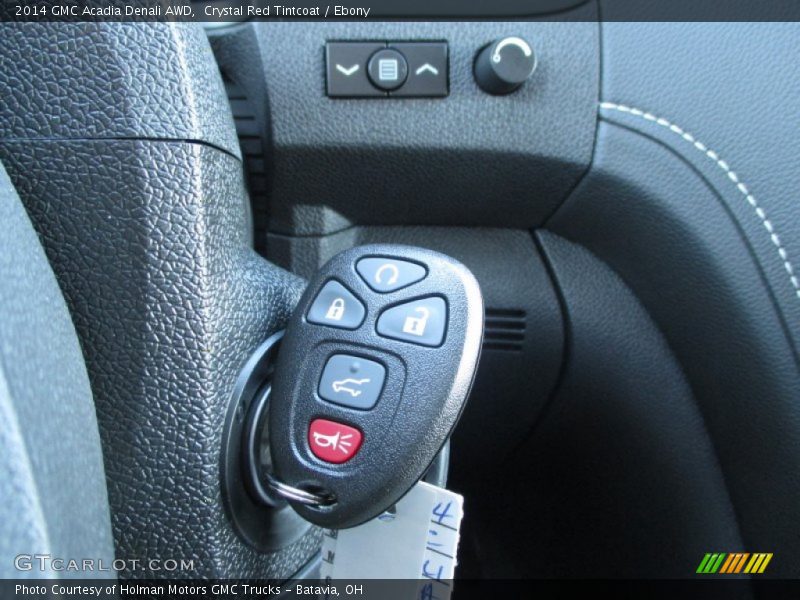 Crystal Red Tintcoat / Ebony 2014 GMC Acadia Denali AWD