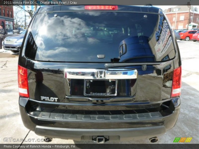 Crystal Black Pearl / Gray 2011 Honda Pilot EX-L