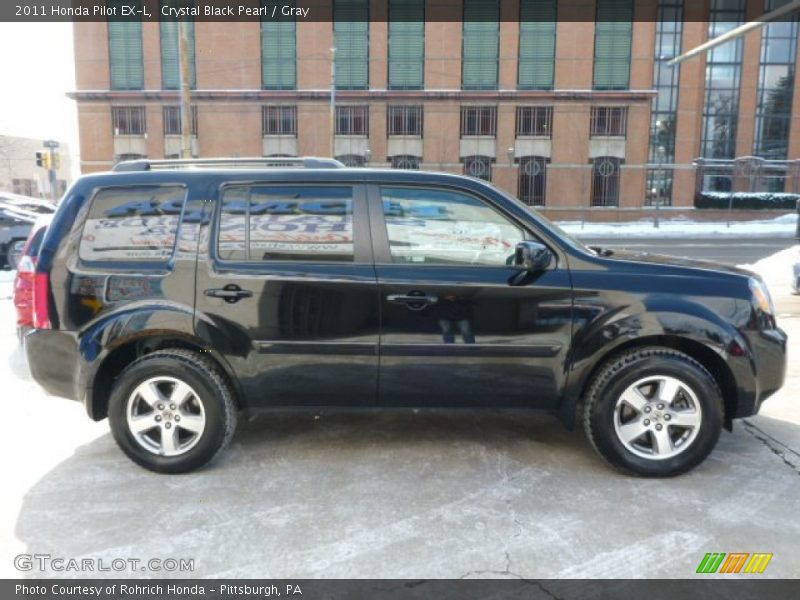 Crystal Black Pearl / Gray 2011 Honda Pilot EX-L