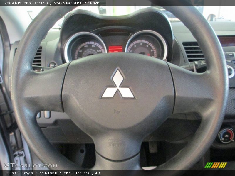 Apex Silver Metallic / Black 2009 Mitsubishi Lancer DE