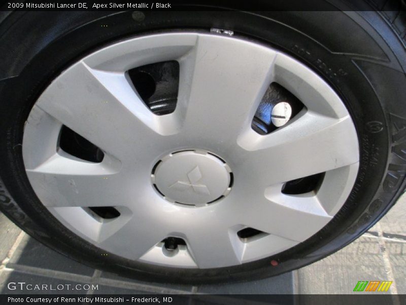 Apex Silver Metallic / Black 2009 Mitsubishi Lancer DE