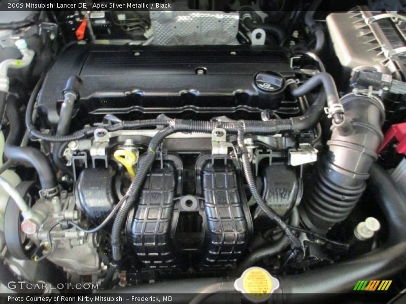 Apex Silver Metallic / Black 2009 Mitsubishi Lancer DE