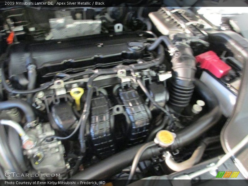 Apex Silver Metallic / Black 2009 Mitsubishi Lancer DE