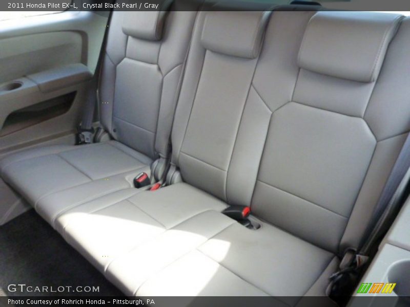 Crystal Black Pearl / Gray 2011 Honda Pilot EX-L