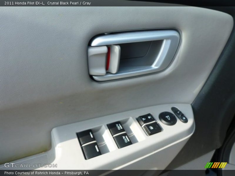 Crystal Black Pearl / Gray 2011 Honda Pilot EX-L