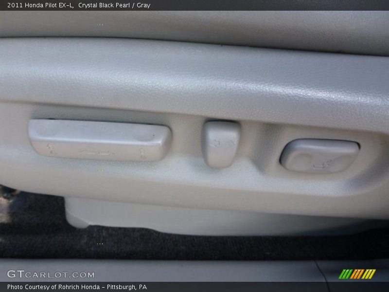Crystal Black Pearl / Gray 2011 Honda Pilot EX-L