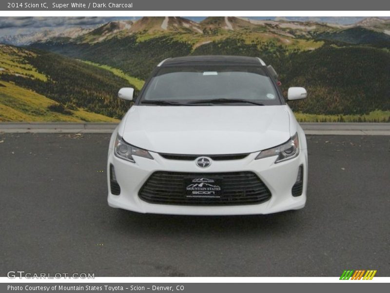 Super White / Dark Charcoal 2014 Scion tC