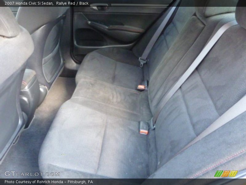 Rallye Red / Black 2007 Honda Civic Si Sedan