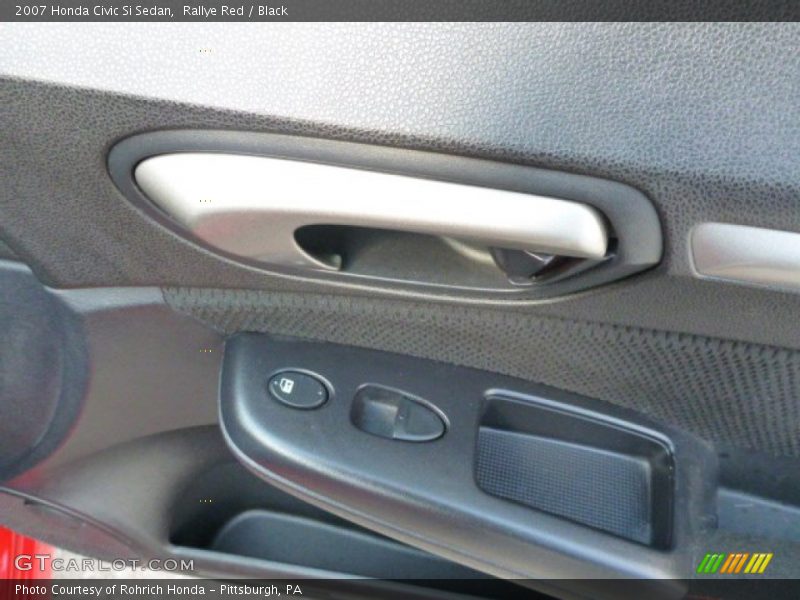 Rallye Red / Black 2007 Honda Civic Si Sedan