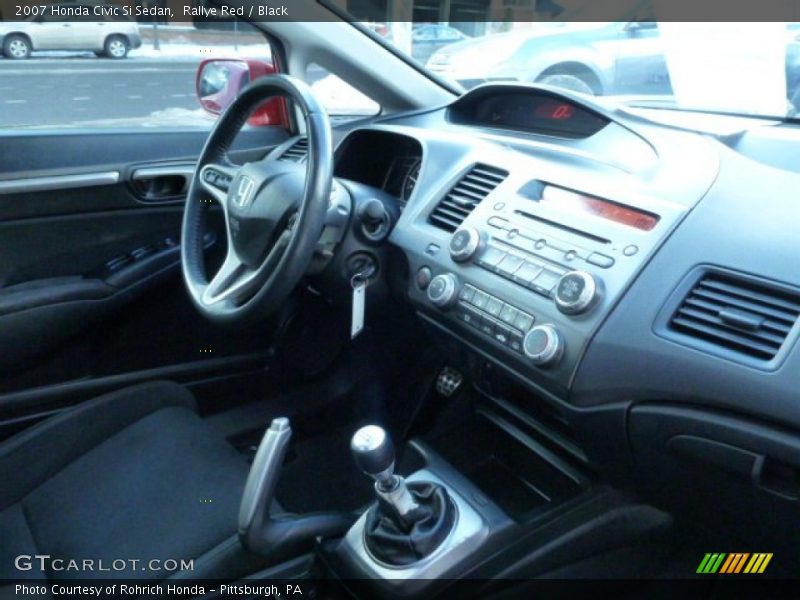 Rallye Red / Black 2007 Honda Civic Si Sedan