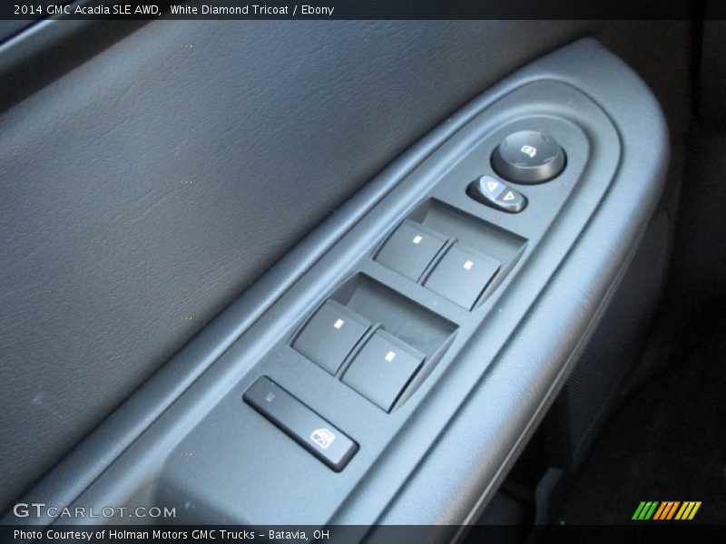 White Diamond Tricoat / Ebony 2014 GMC Acadia SLE AWD