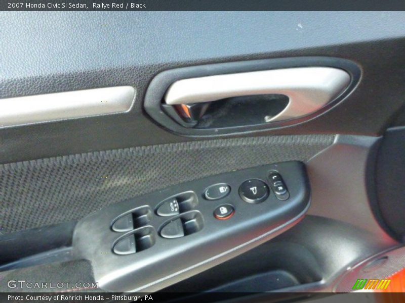 Rallye Red / Black 2007 Honda Civic Si Sedan