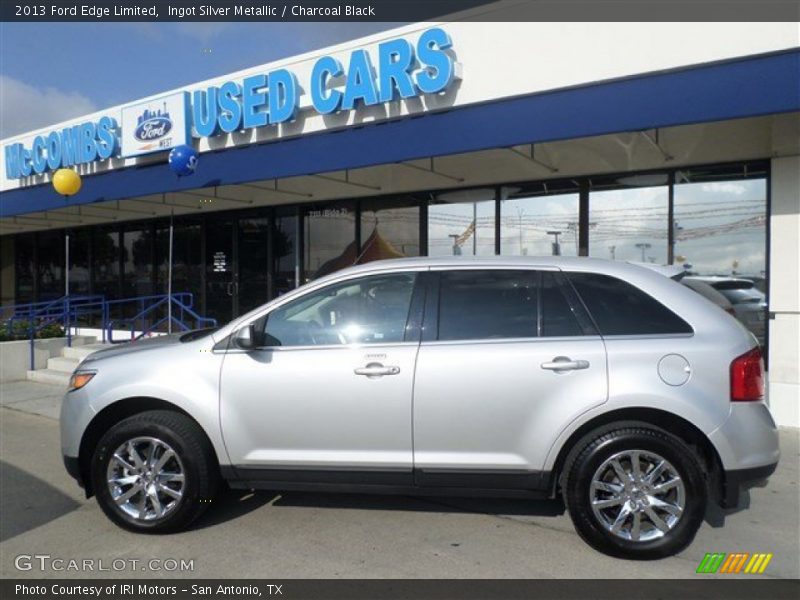 Ingot Silver Metallic / Charcoal Black 2013 Ford Edge Limited