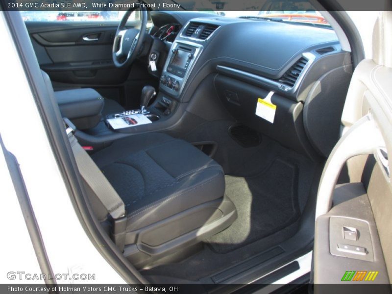 White Diamond Tricoat / Ebony 2014 GMC Acadia SLE AWD