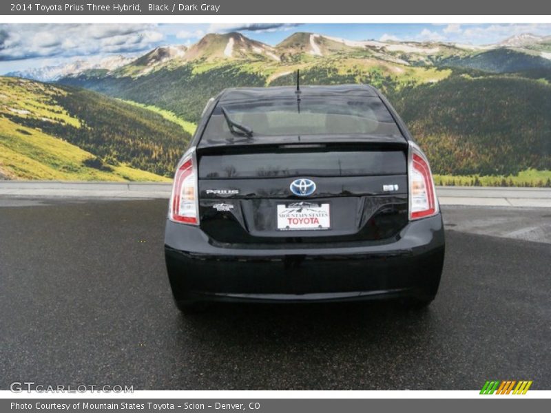Black / Dark Gray 2014 Toyota Prius Three Hybrid