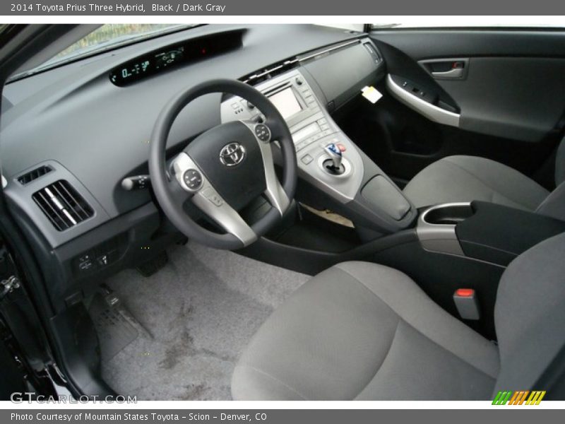 Black / Dark Gray 2014 Toyota Prius Three Hybrid