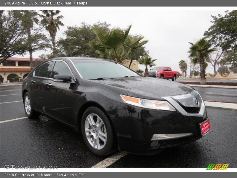 Crystal Black Pearl / Taupe 2009 Acura TL 3.5