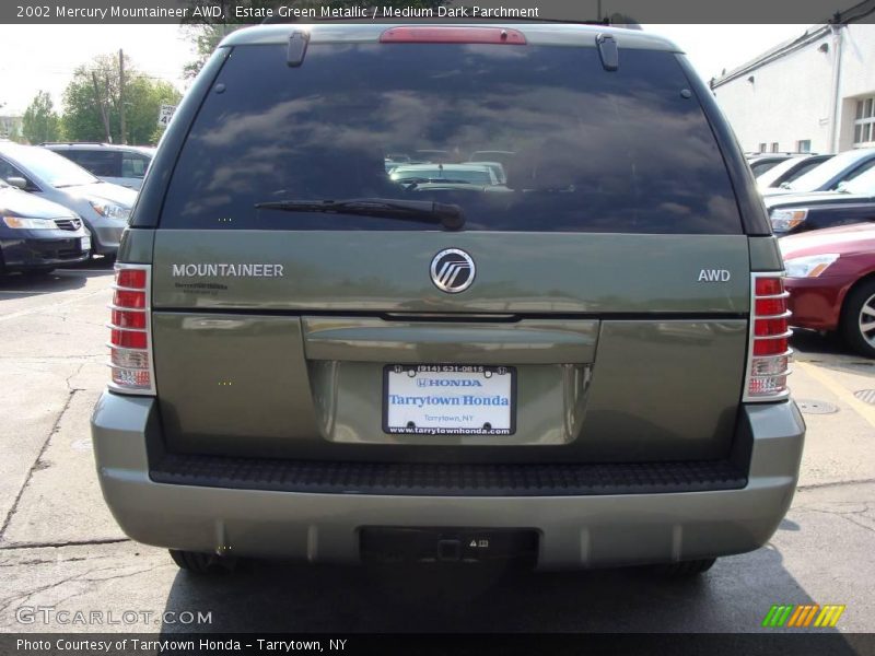 Estate Green Metallic / Medium Dark Parchment 2002 Mercury Mountaineer AWD
