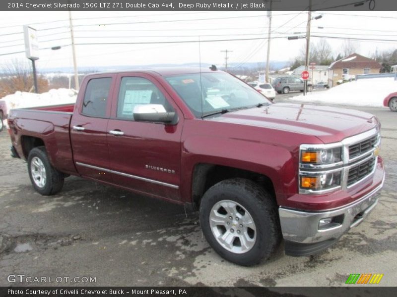 Deep Ruby Metallic / Jet Black 2014 Chevrolet Silverado 1500 LTZ Z71 Double Cab 4x4