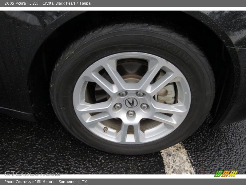 Crystal Black Pearl / Taupe 2009 Acura TL 3.5