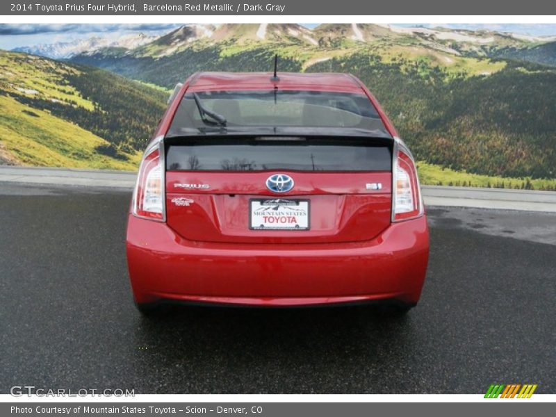 Barcelona Red Metallic / Dark Gray 2014 Toyota Prius Four Hybrid