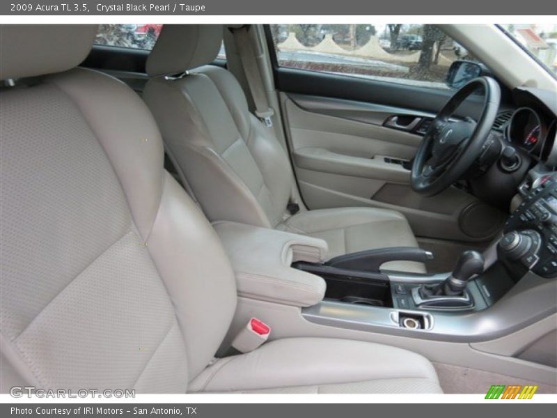 Crystal Black Pearl / Taupe 2009 Acura TL 3.5