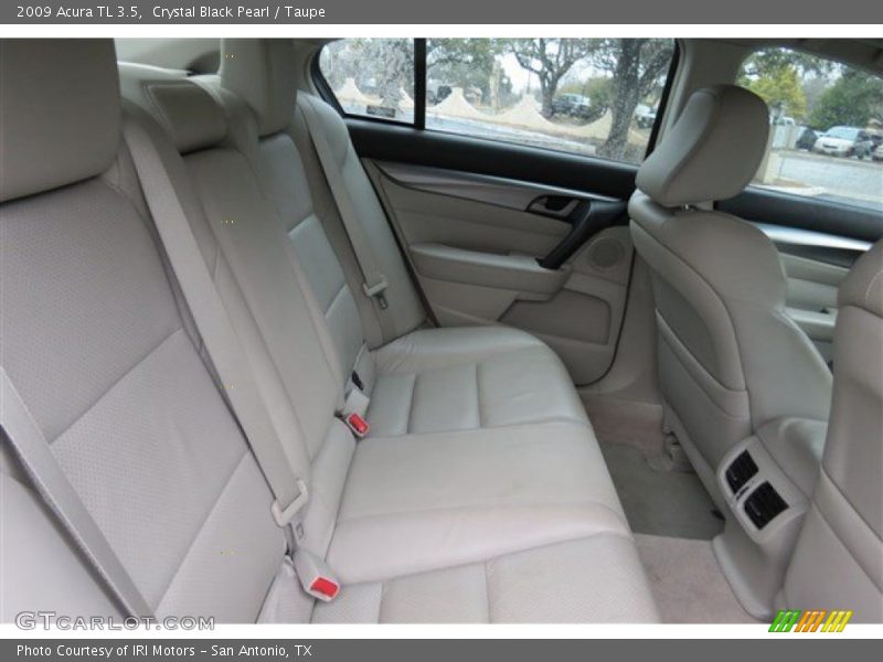 Crystal Black Pearl / Taupe 2009 Acura TL 3.5