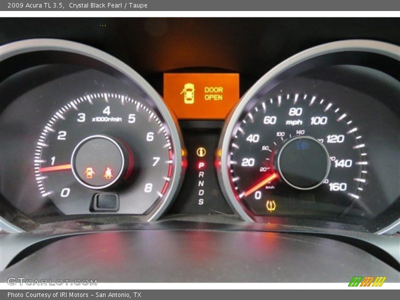 Crystal Black Pearl / Taupe 2009 Acura TL 3.5