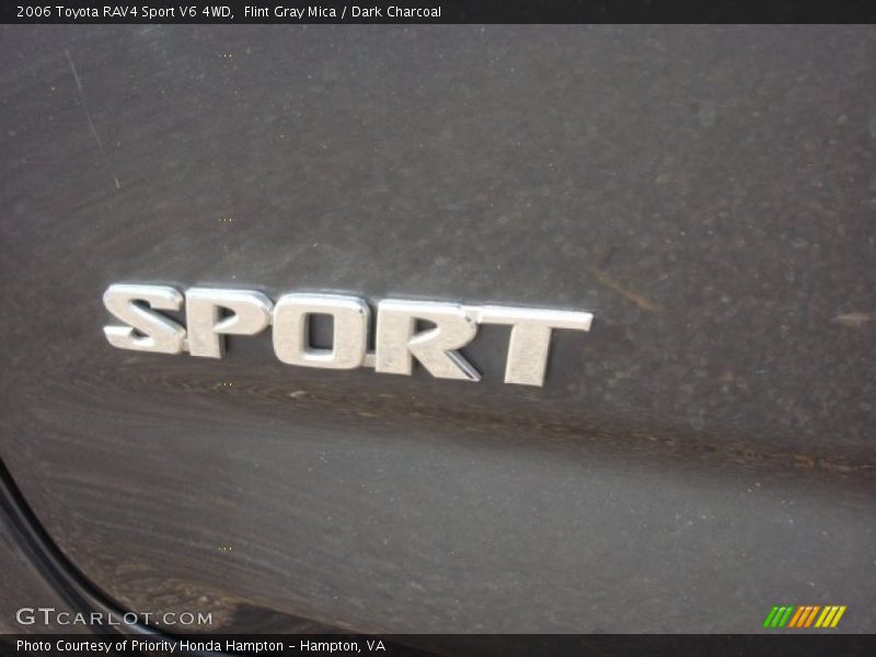 Flint Gray Mica / Dark Charcoal 2006 Toyota RAV4 Sport V6 4WD