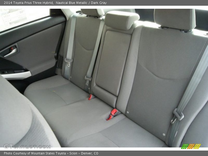 Nautical Blue Metallic / Dark Gray 2014 Toyota Prius Three Hybrid
