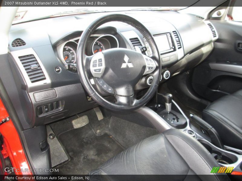 Phoenix Red / Black 2007 Mitsubishi Outlander XLS 4WD