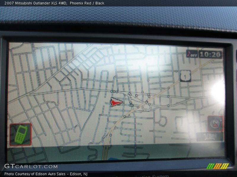 Phoenix Red / Black 2007 Mitsubishi Outlander XLS 4WD